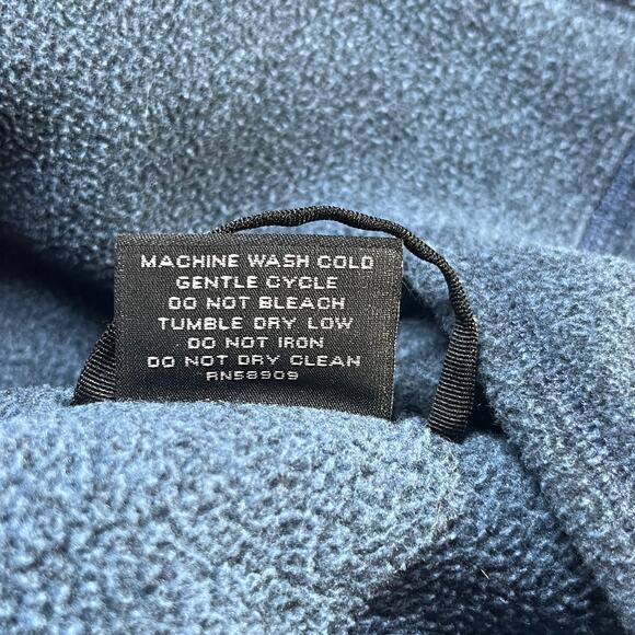 Solaris Vest Mens Medium Blue Fleece Full Zip Pockets Mock Neck Outdoor Travel - Picture 8 of 10